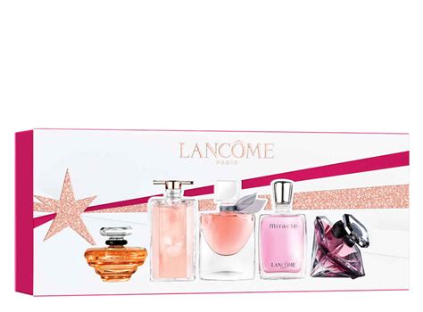 set lancome perfume mujer 5 iconos miniatura|lancome mini perfume.